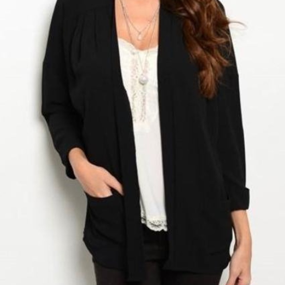 Black Comfortable Cardigan